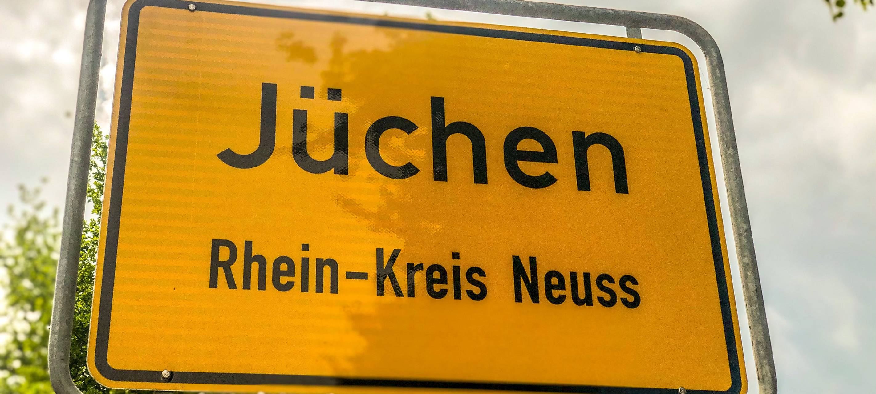 Jüchen Ortsschild
