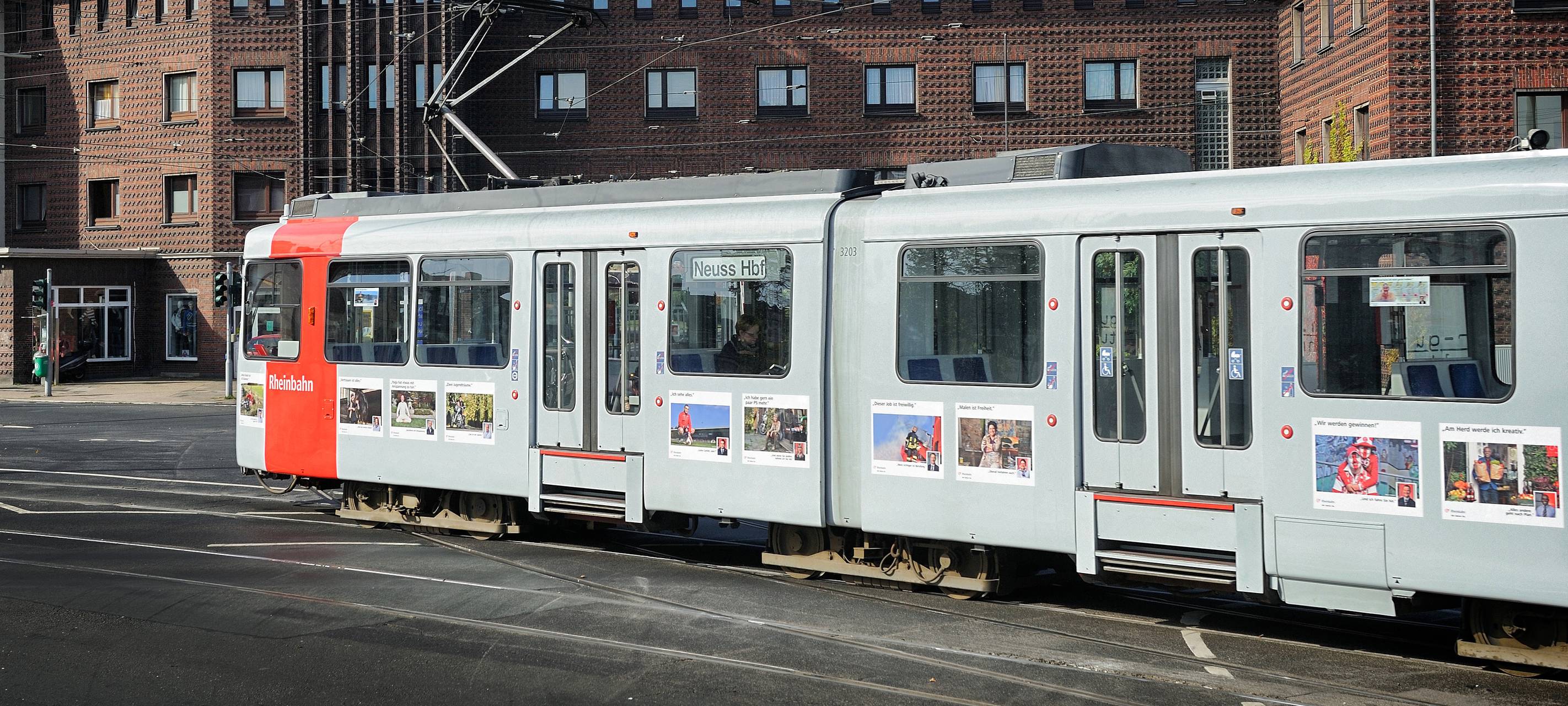 Rheinbahn am Handweiser nach Neuss