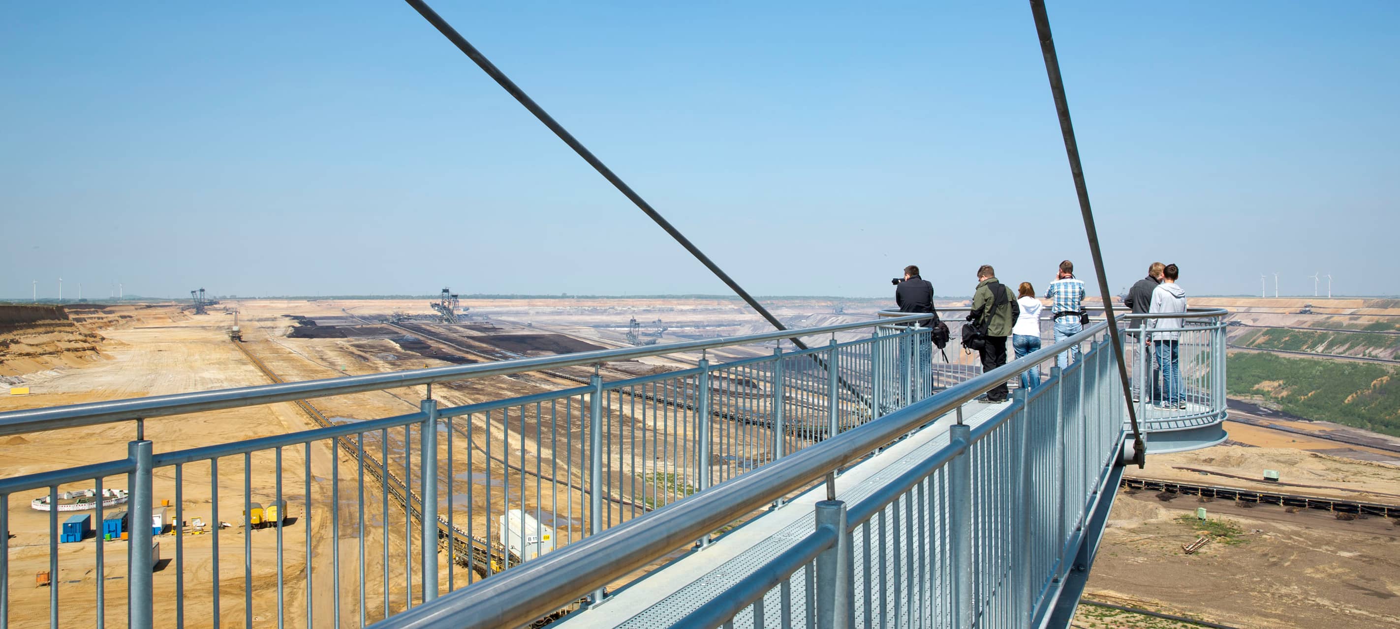Tagebau Aussichtspunkt Skywalk in Jackerath