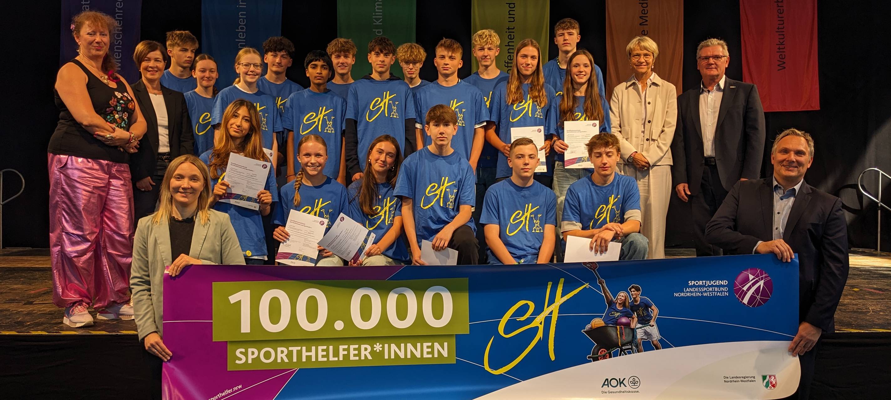 Schüler als Sporthelfer im Einsatz