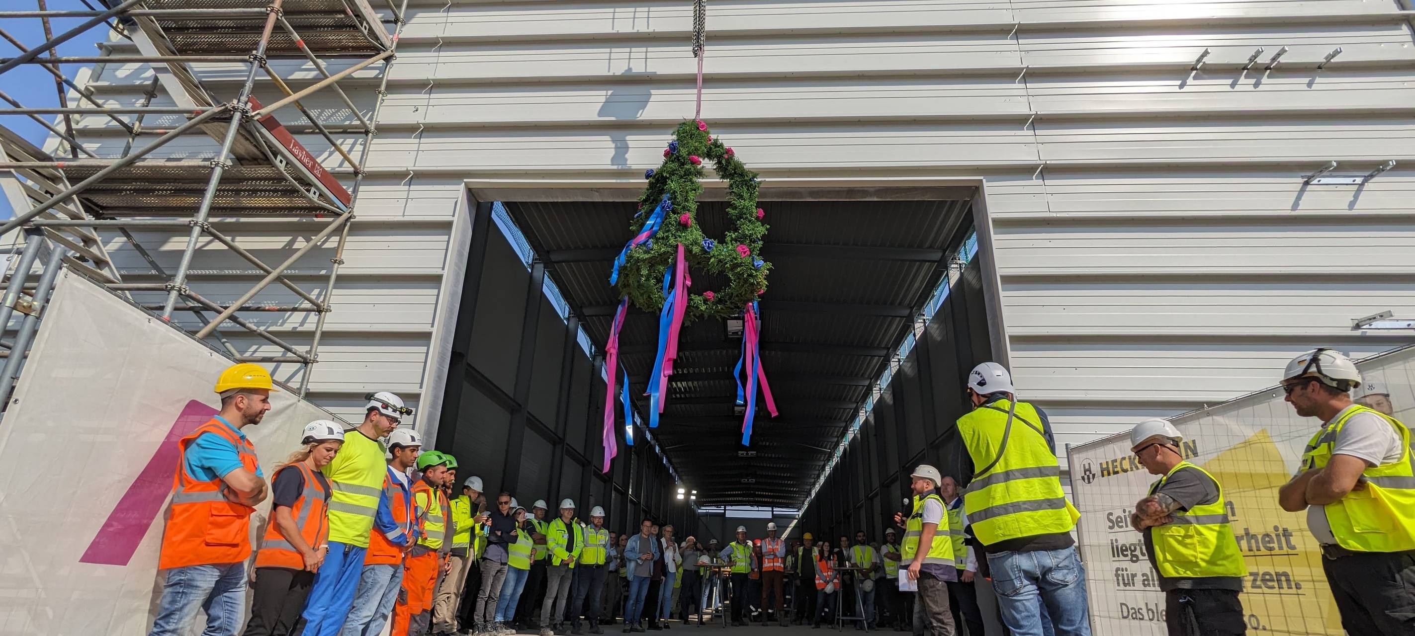 Richtfest beim Stromkonverter in Meerbusch