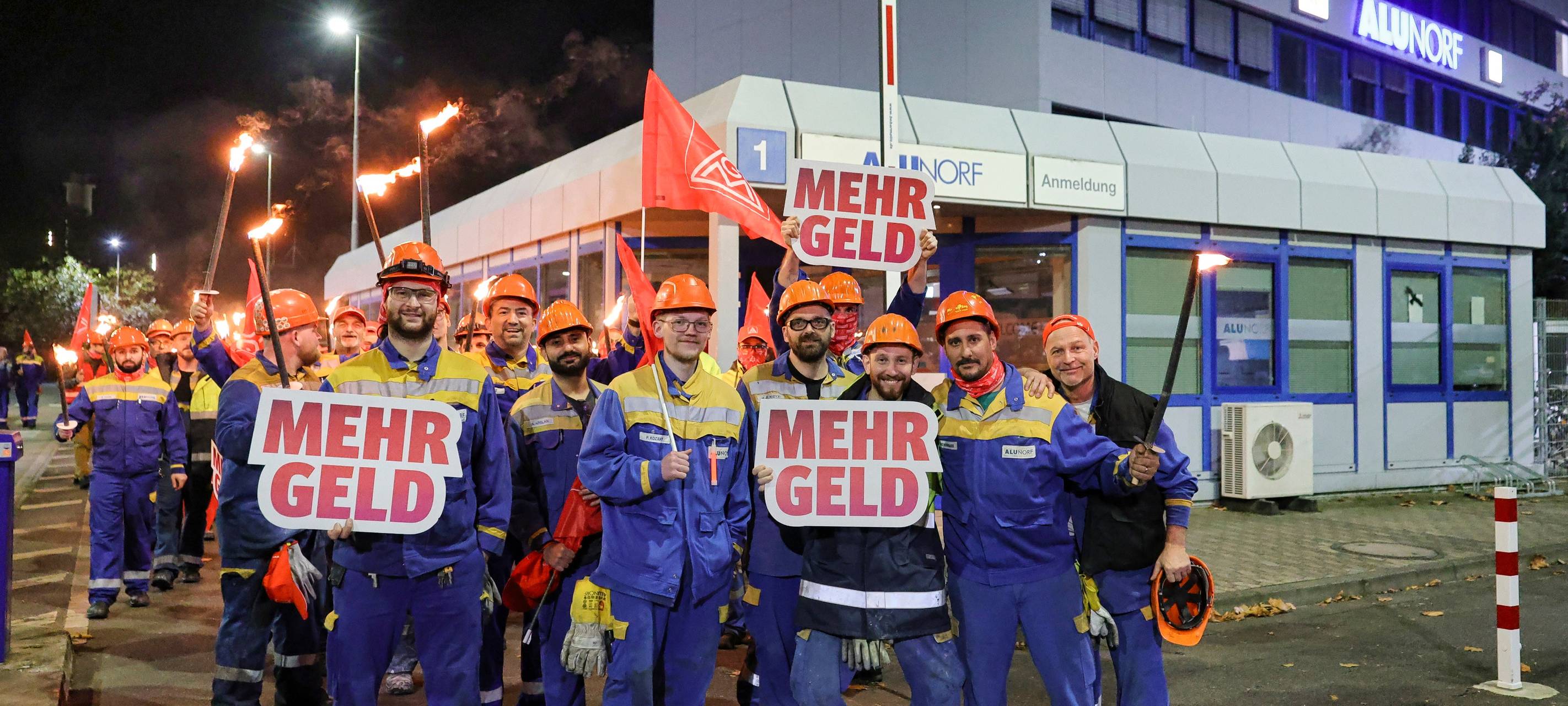 Erneuter Warnstreik der IG Metall im Rhein-Kreis Neuss