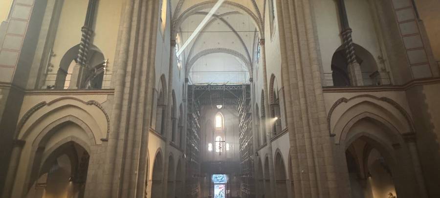 Schwelbrand im Neusser Quirinus-Münster