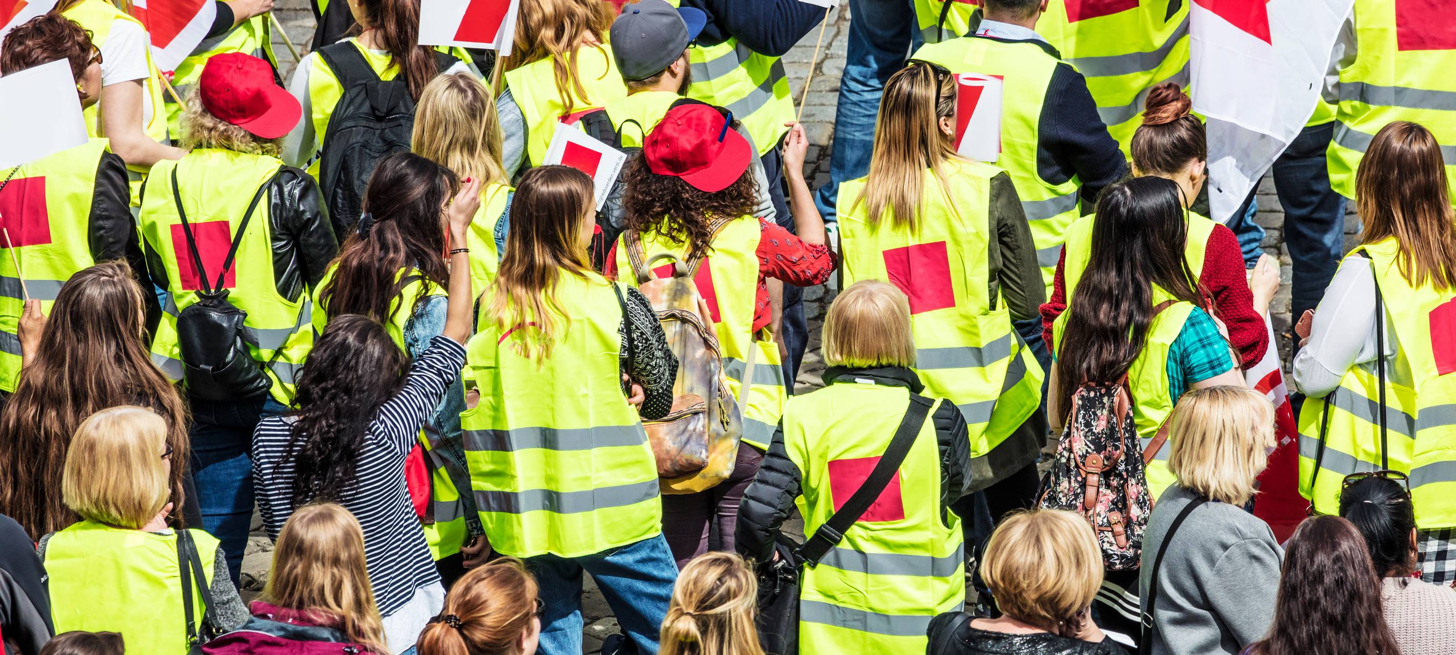 Streik bei Zalando am Regiopark bei Jüchen
