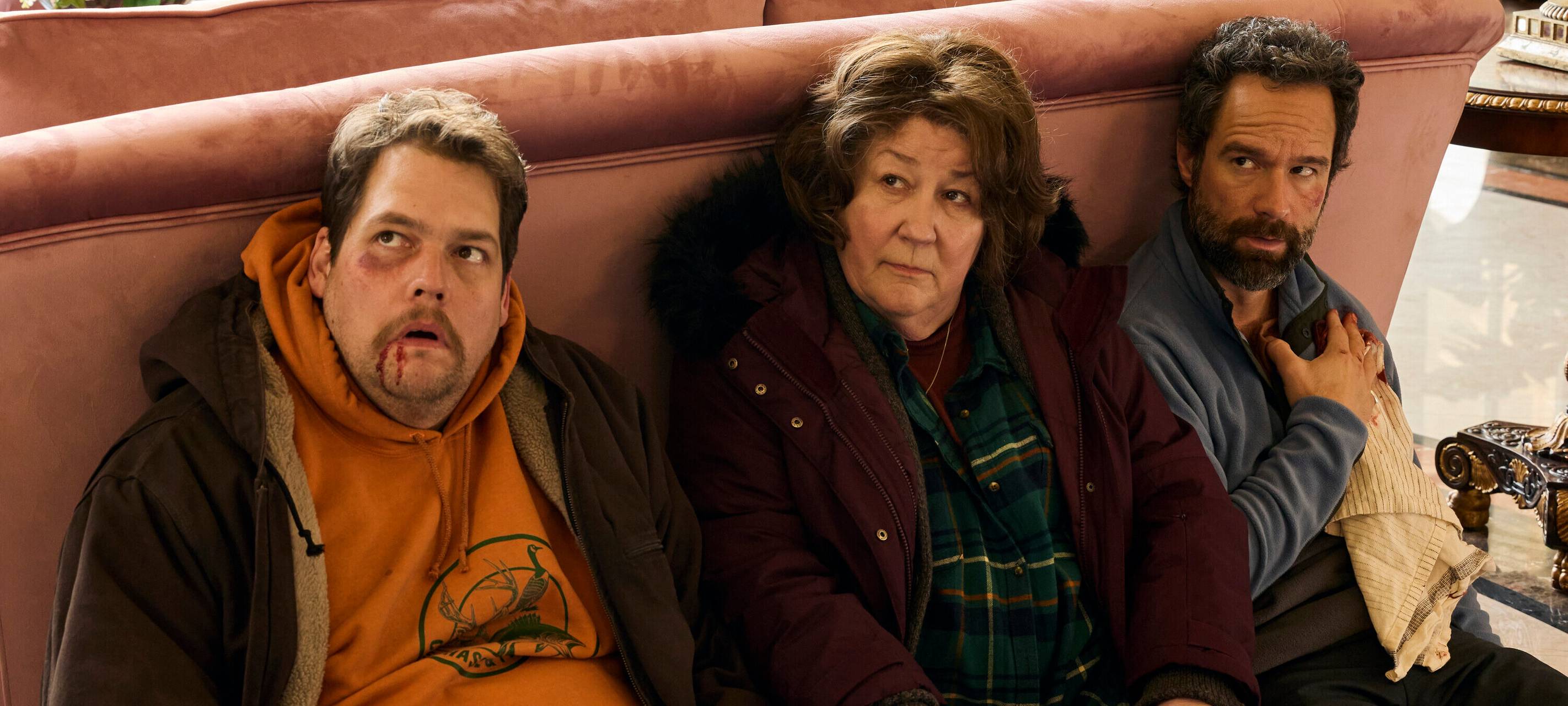 Ruth und ihr "Gangster-Trio."