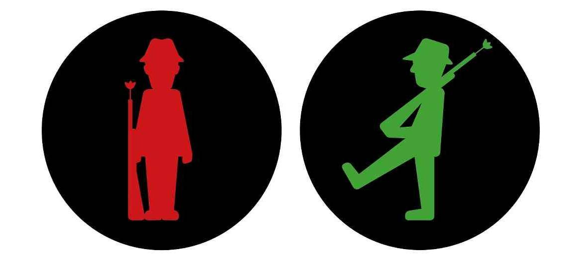 Entwurf Schützen-Ampelmännchen Korschenbroich