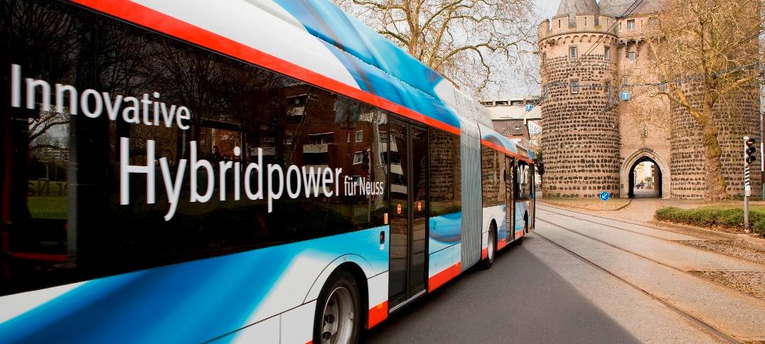 Hybridbus der Stadtwerke Neuss
