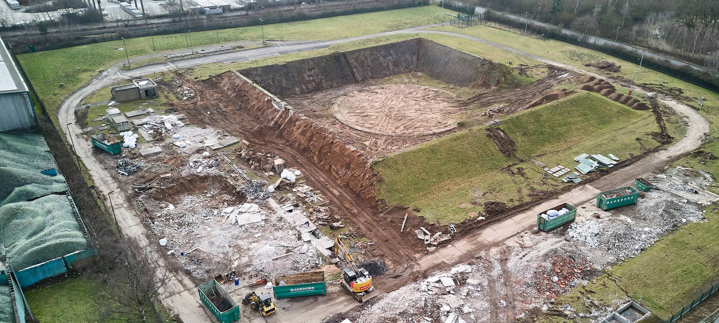 Gasspeicher in Dormagen-Delrath: Fortschritte beim Rückbau