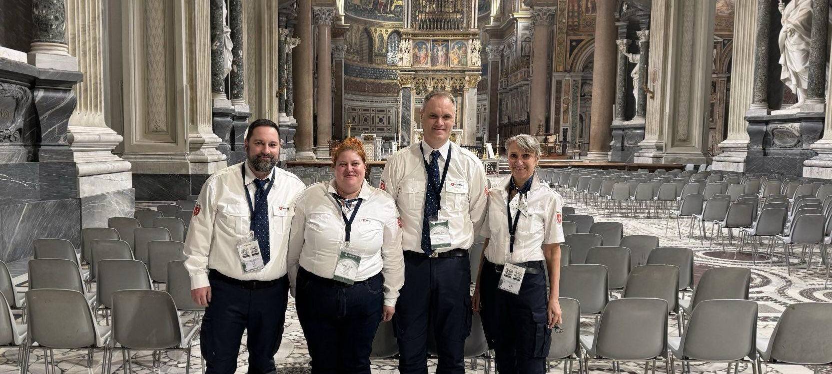 Heiliges Jahr in Rom - Malteserteam aus dem Kreis dabei