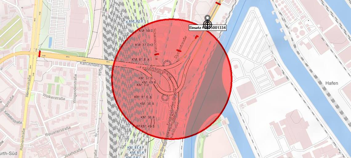 Karte zur Bombenentschärfung 24.07.25