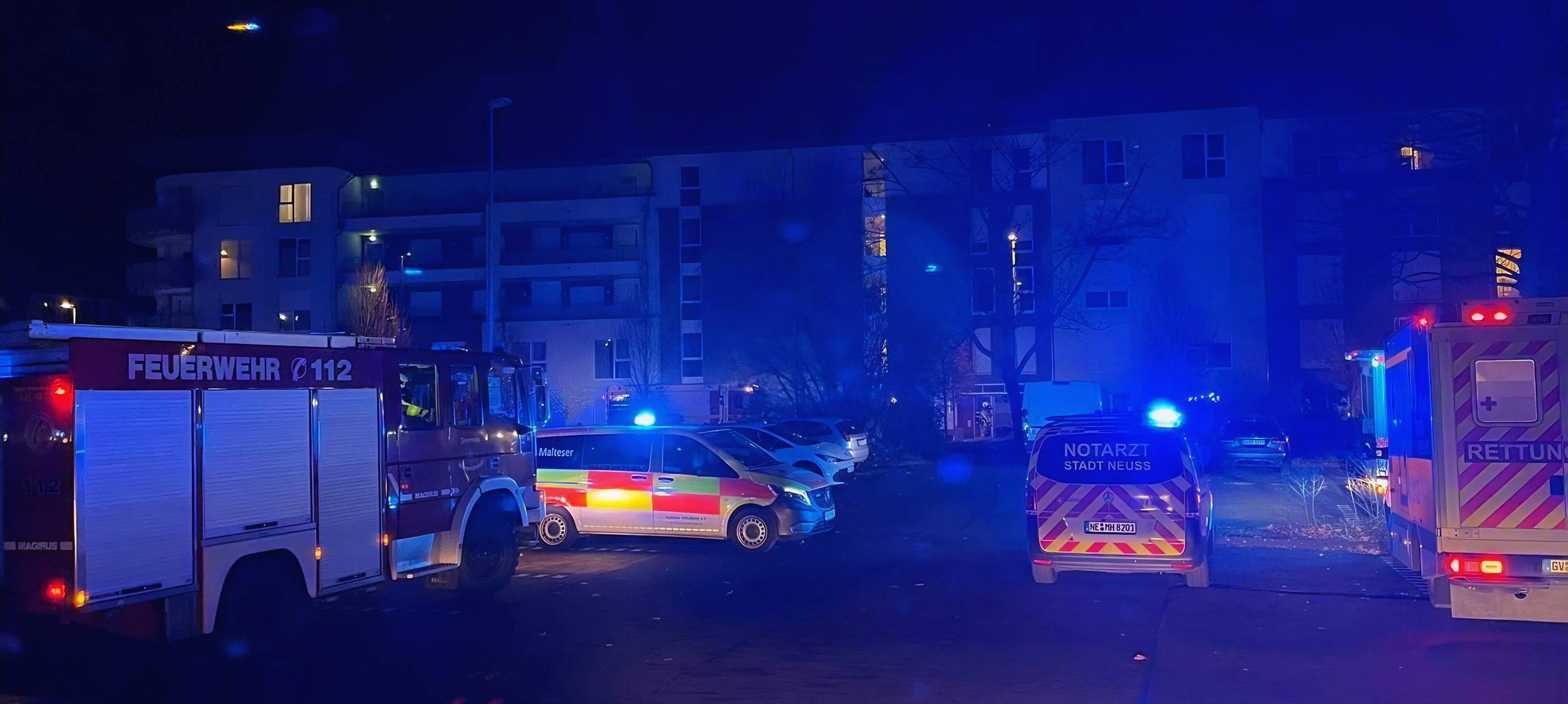Vier Verletzte bei Feuer in Grevenbroicher Seniorenheim