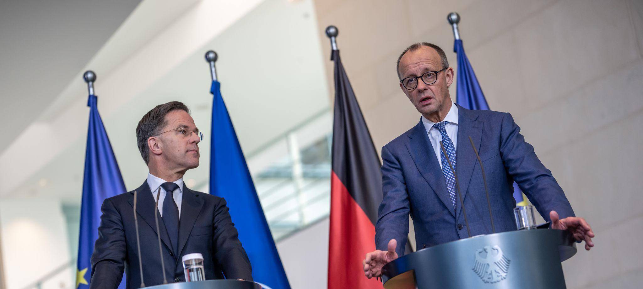 Kanzler Merz trifft Nato-Generalsekretär Rutte