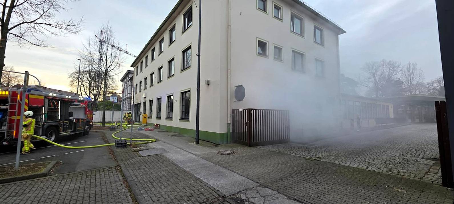 Feuerwehr-Übung in Grevenbroich