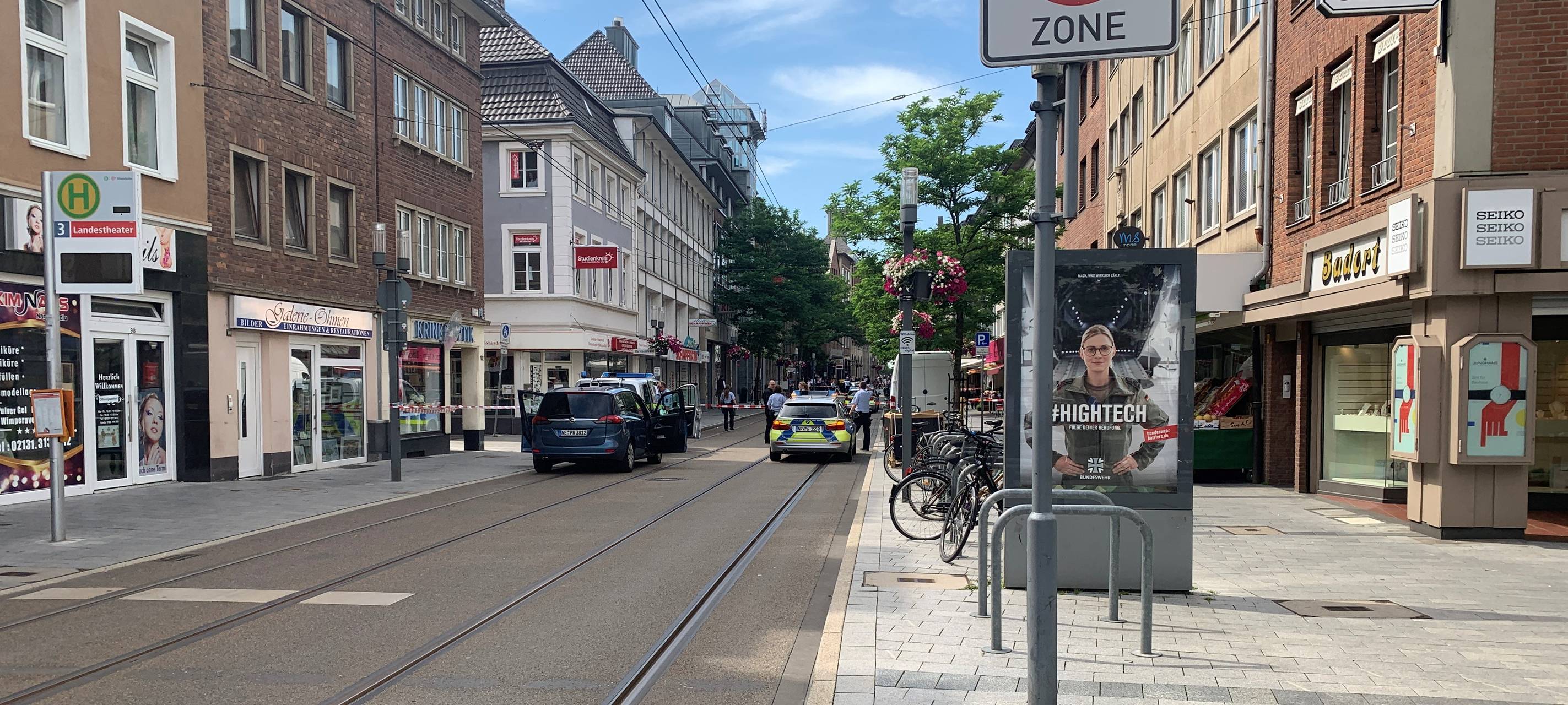 Bombendrohung in Neuss