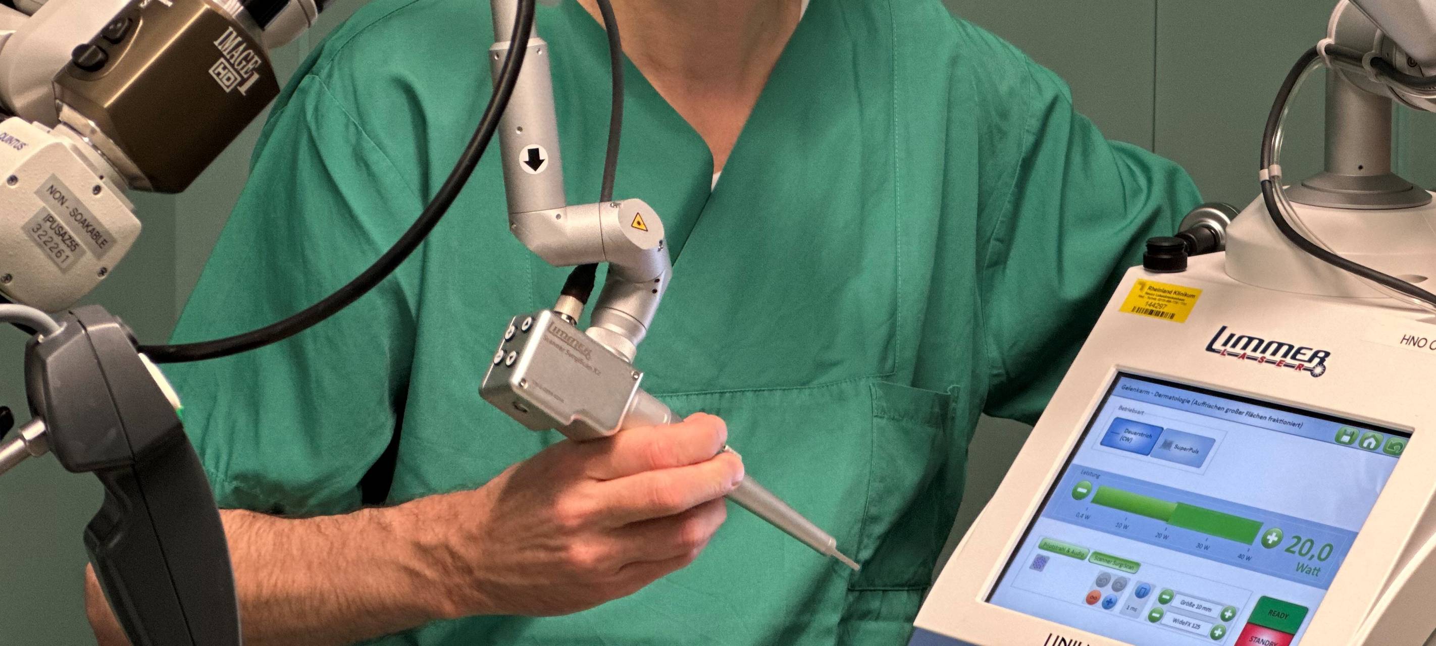 Neuer Laser für Tumor-Op's