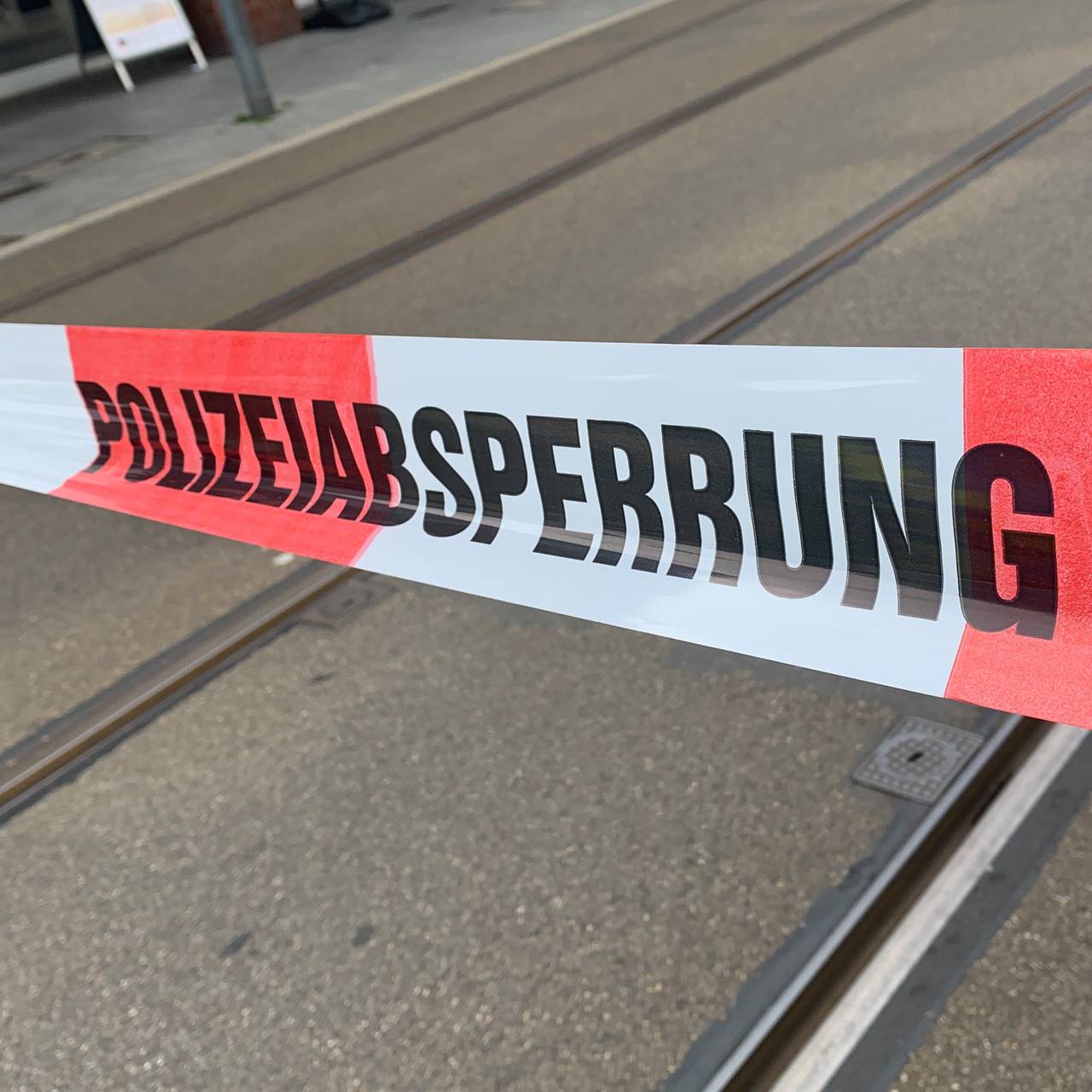 Polizeiabsperrung