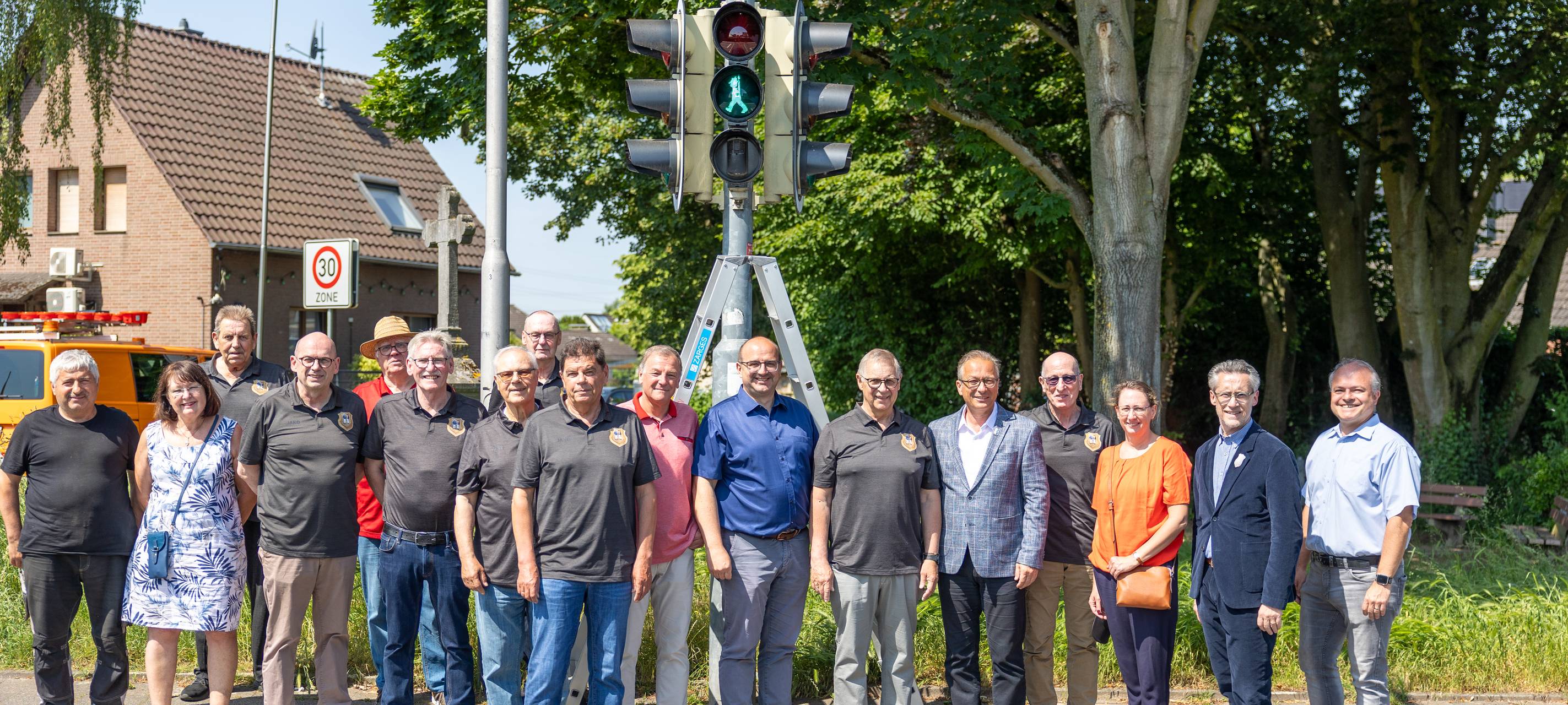 Neue Schützenampel in Neuss-Hoisten