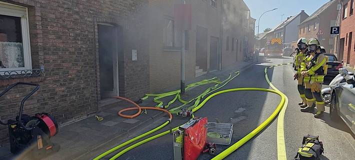 Kellerbrand in Grevenbroich-Frimmersdorf