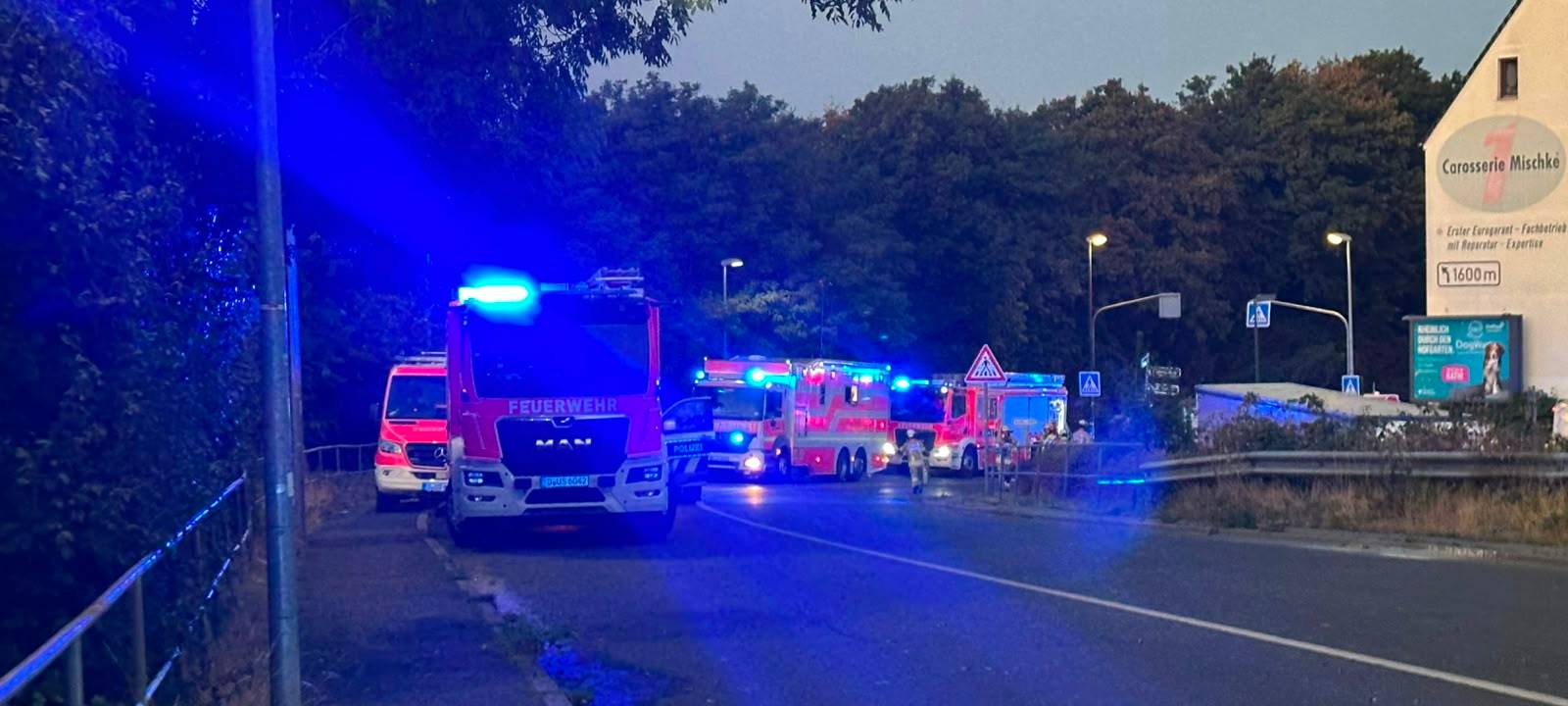Großbrand in Düsseldorf-Rath