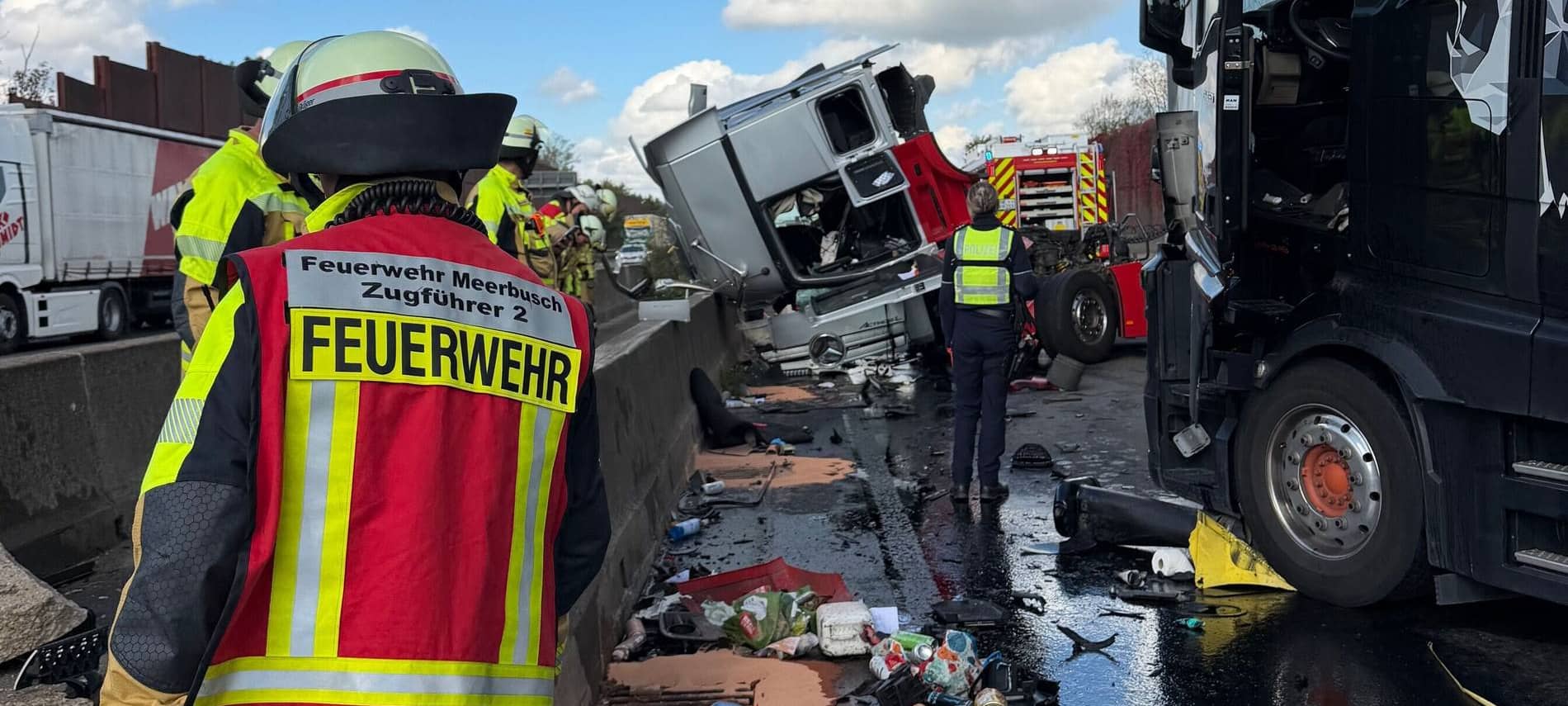 Chaos auf A57 Richtung Krefeld