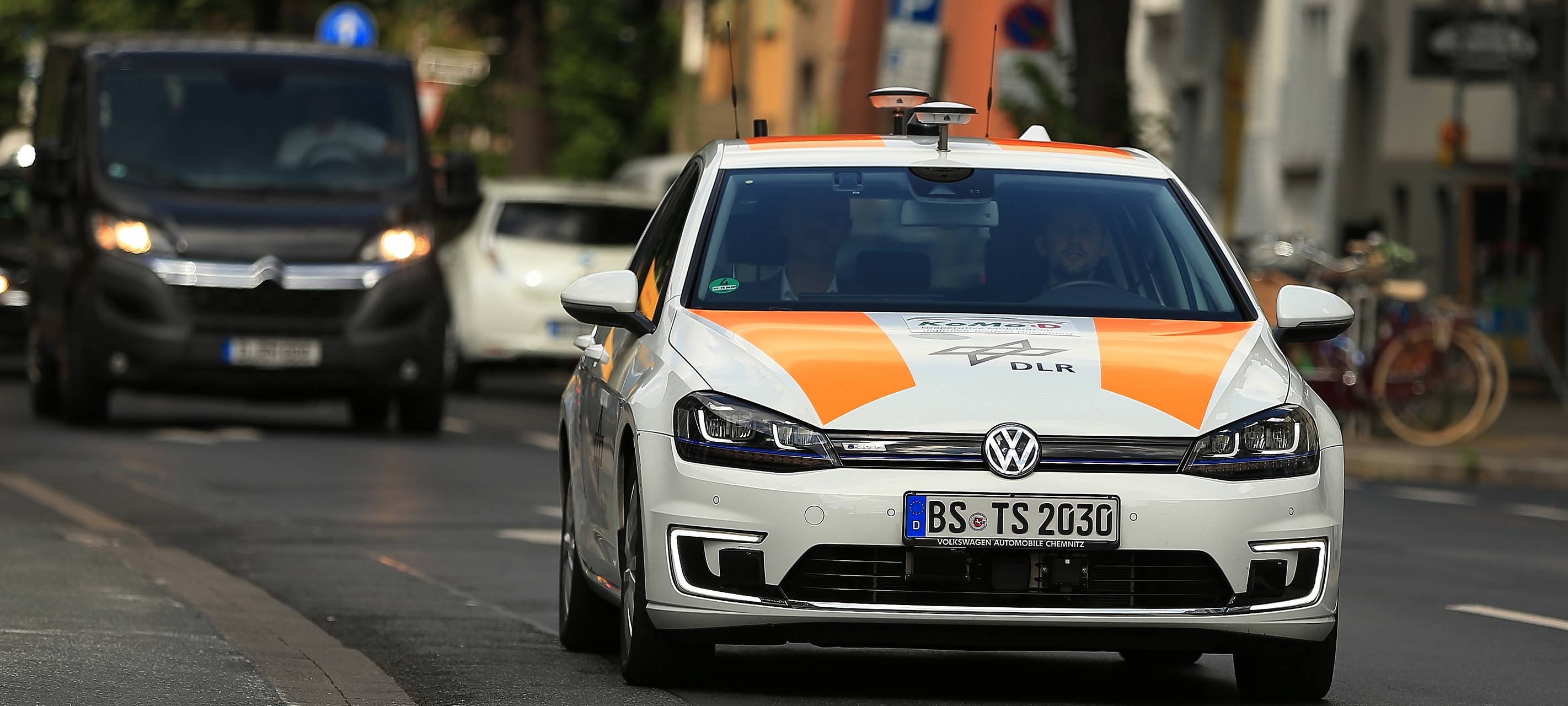 Test mit einem selbstfahrenden Auto