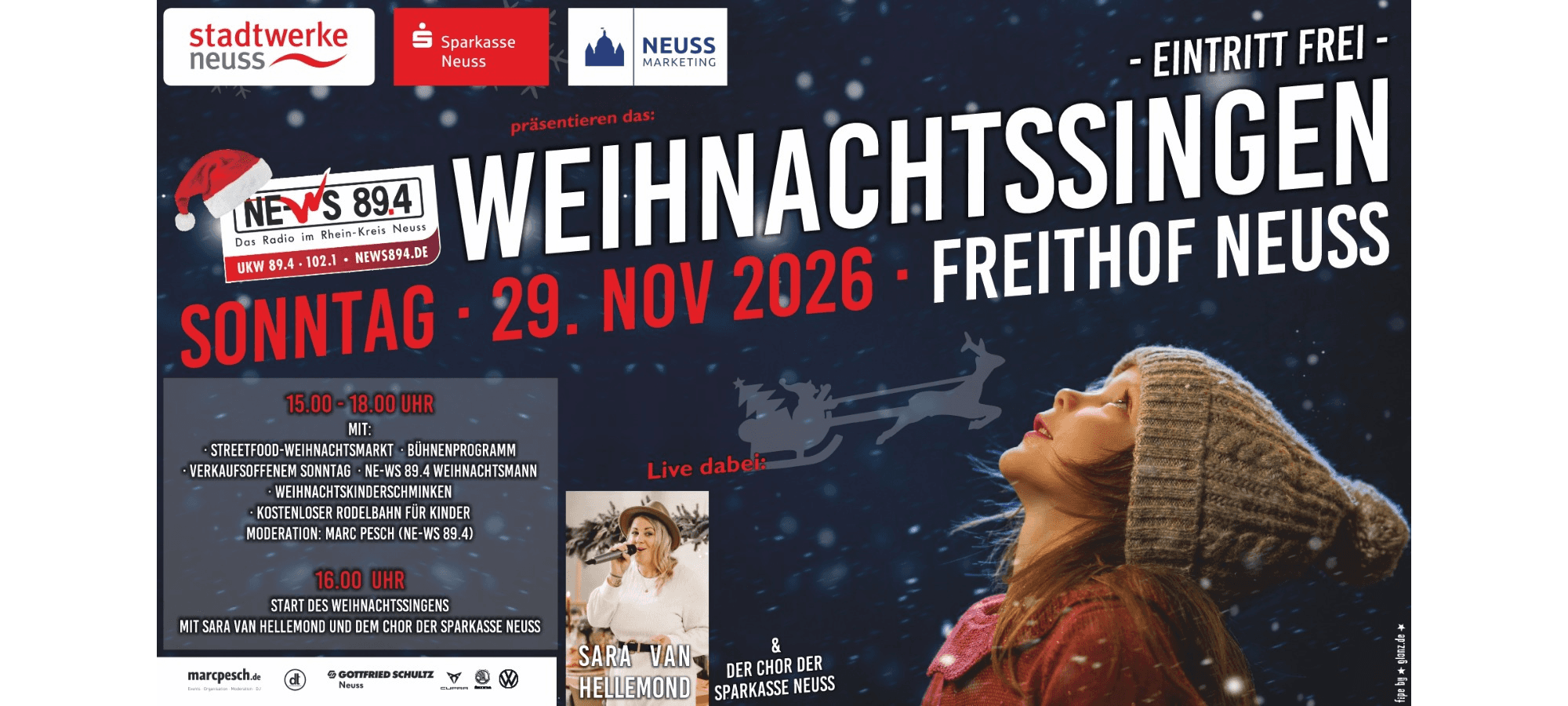 Das NE-WS 89.4-Weihnachtssingen 2026