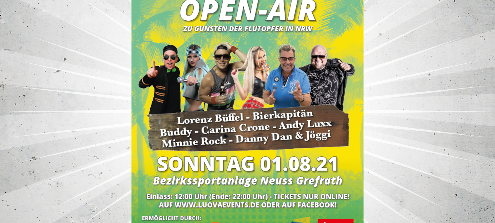 Benefiz-Veranstaltungen für Hochwasser-Betroffene