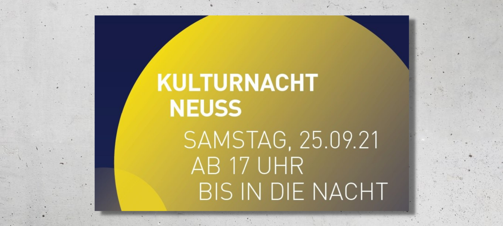 Neusser Kulturnacht beginnt 17 Uhr