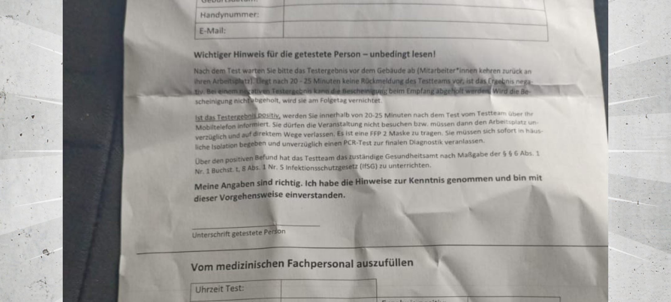 Rhein-Kreis Neuss: Gefälschter Blanko-Coronatest im Umlauf