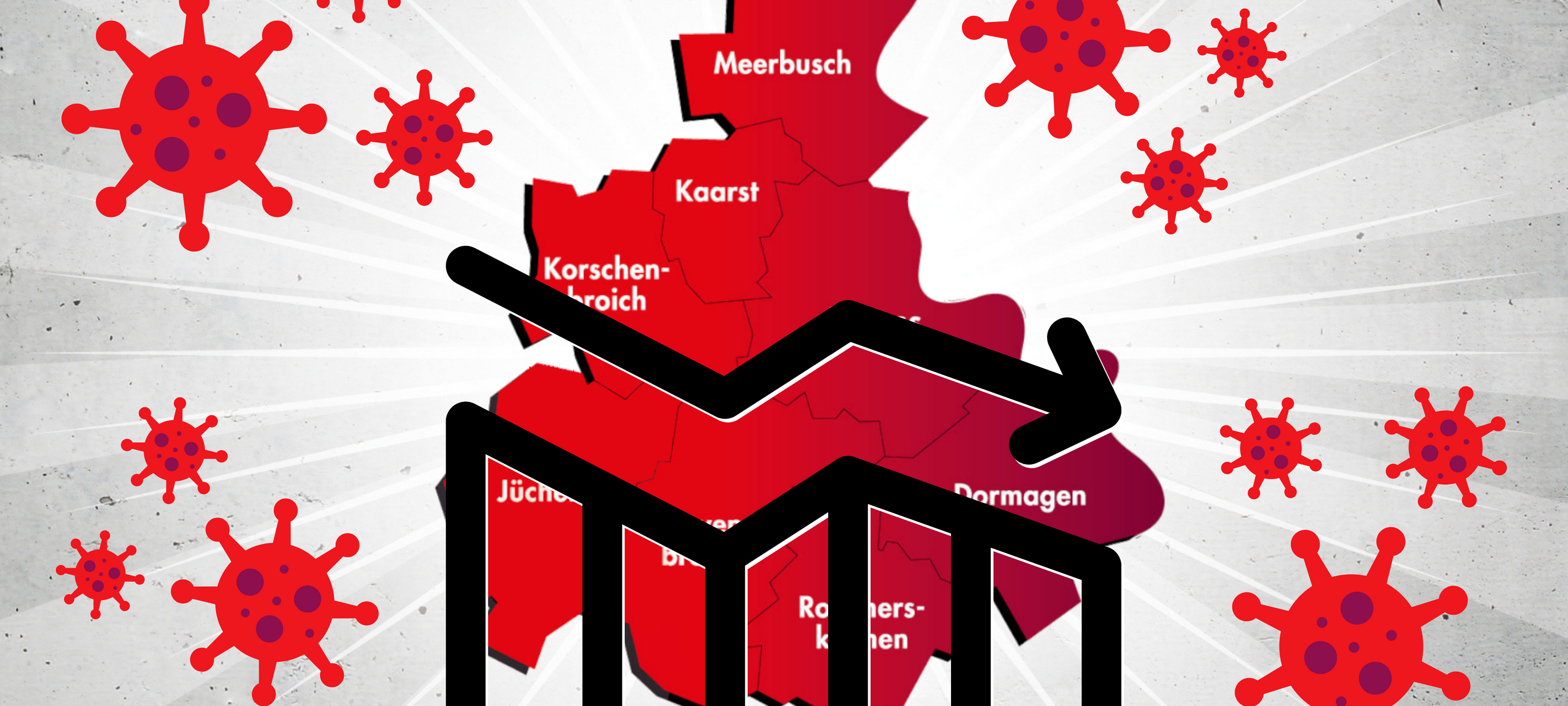 Corona-Zahlen im Rhein-Kreis Neuss sinken weiter