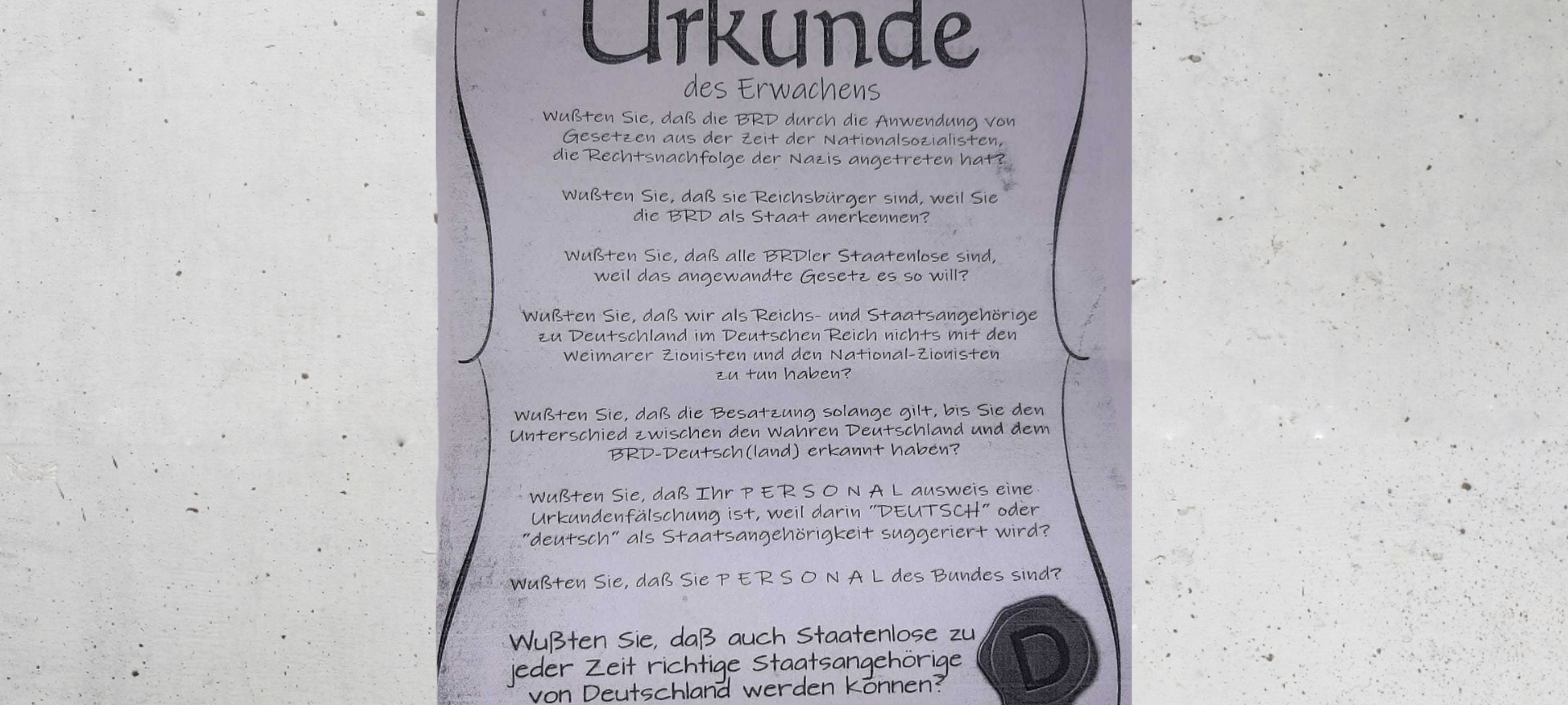 Reichsbürger im Rhein-Kreis Neuss