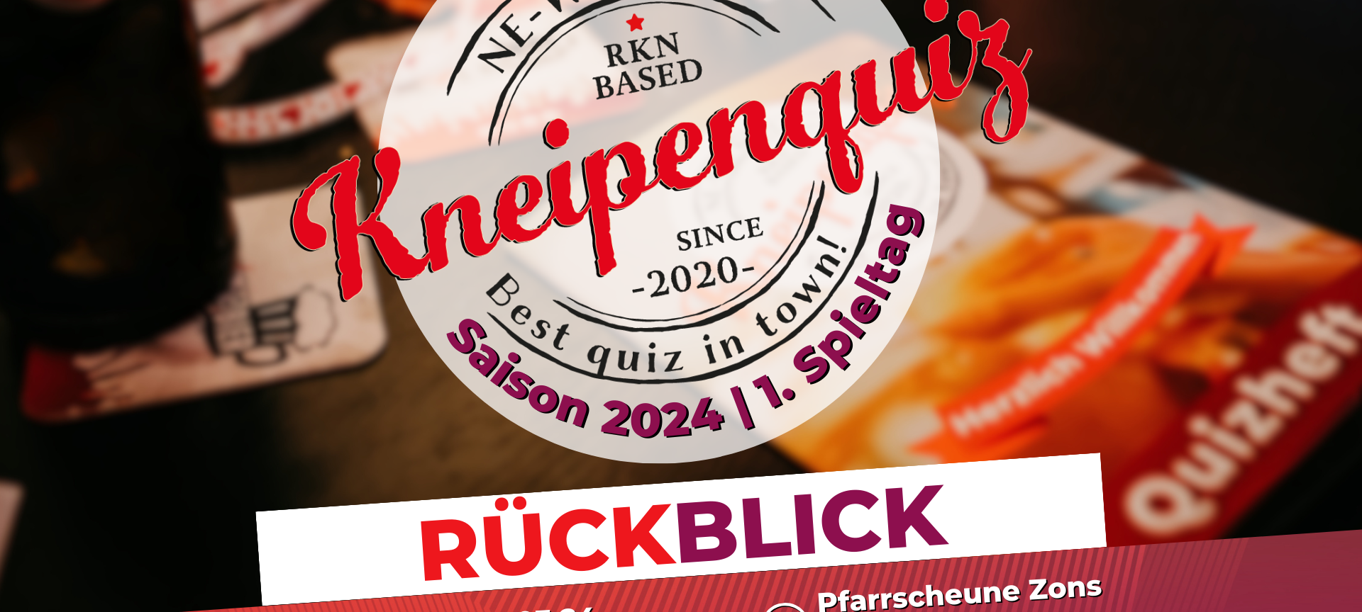 Rückblick: NE-WS 89.4-Kneipenquiz: Saison 24 - Spieltag 1