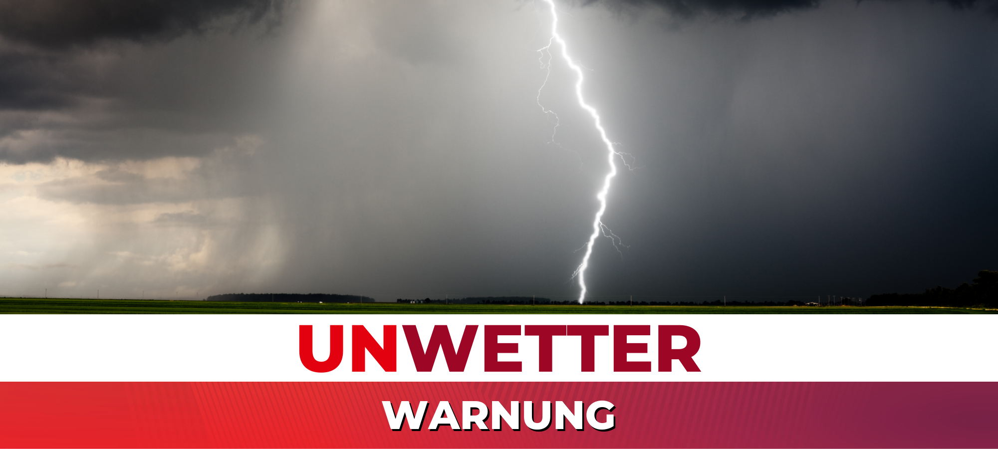 Amtliche Warnung vor schwerem Gewitter im Rhein-Kreis Neuss