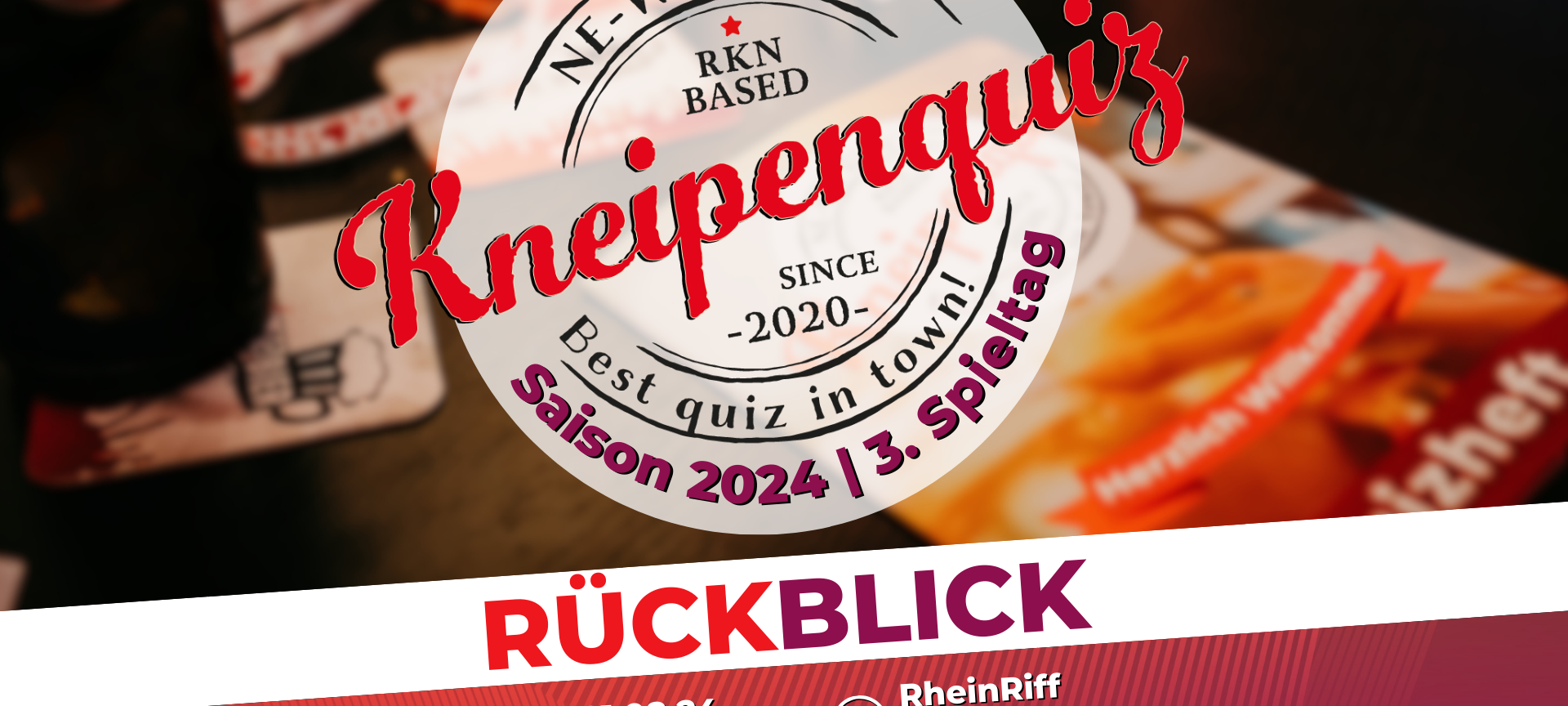 Rückblick: NE-WS 89.4-Kneipenquiz: Saison 24 - Spieltag 3