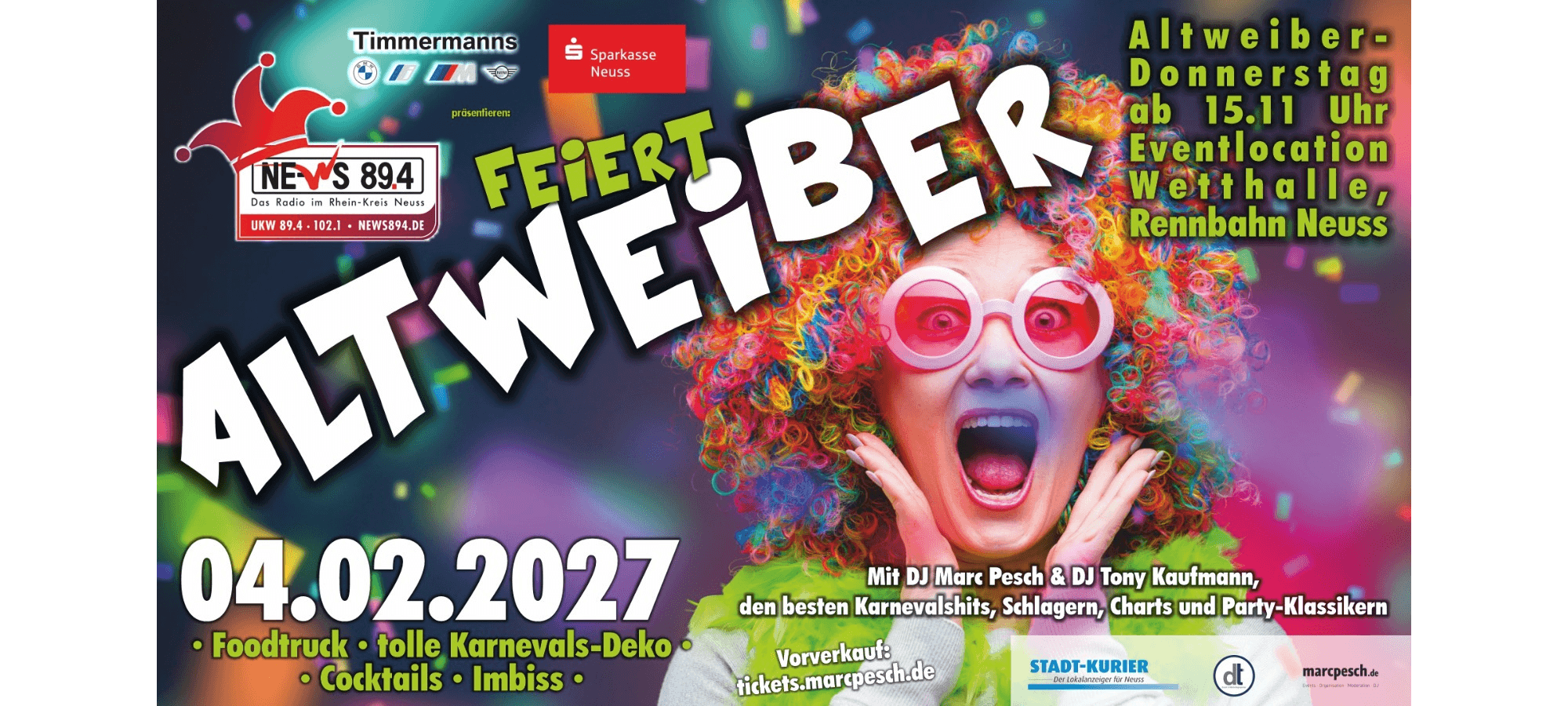 Die NE-WS 89.4-Altweiberparty 2027