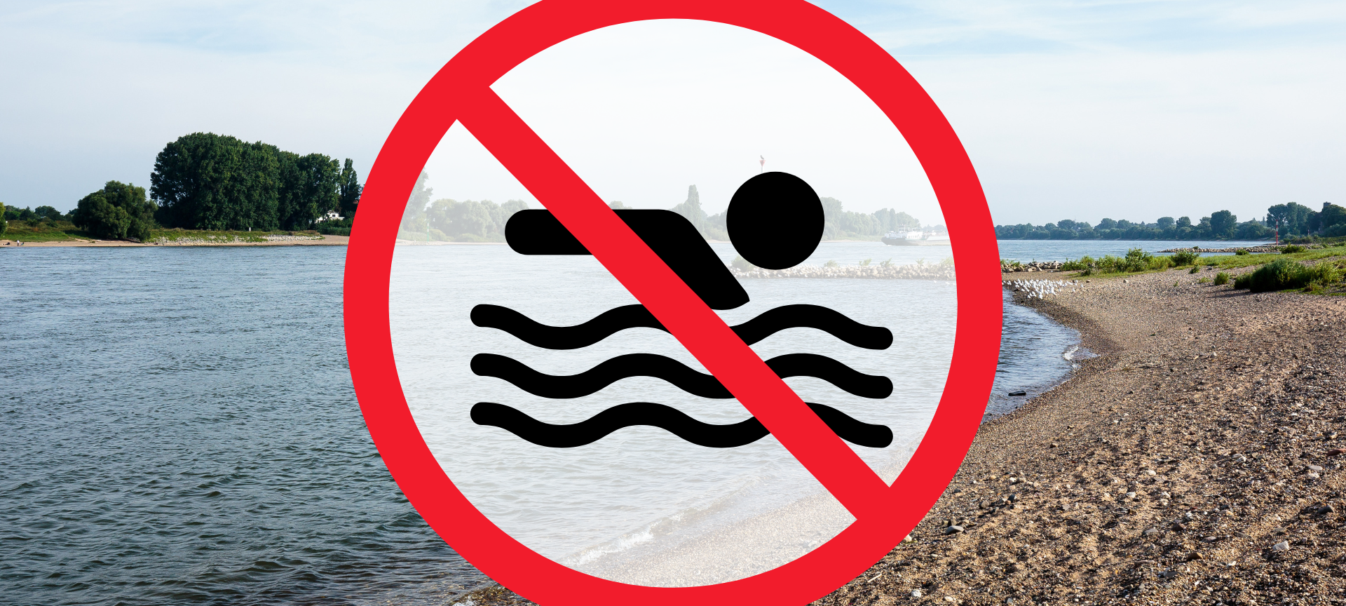 Rheinbade-Verbot bald auch in Dormagen