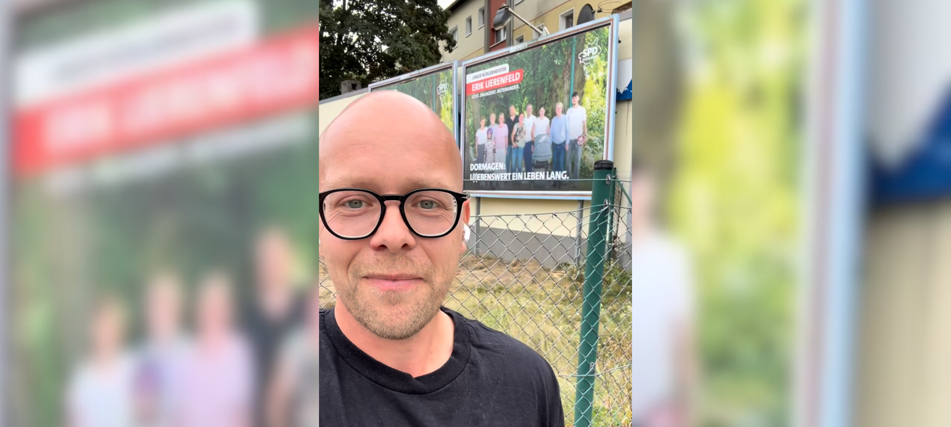 SPD-Wahlplakate aus Dormagen hängen in Dinslaken