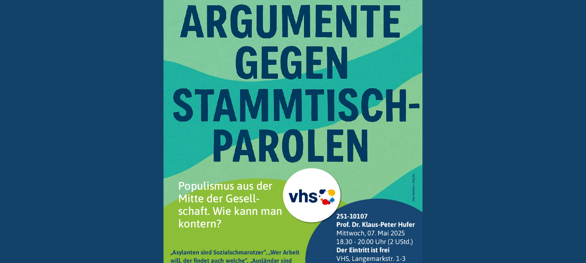 Mund auf statt Ohren zu - Stammtischparolen kontern