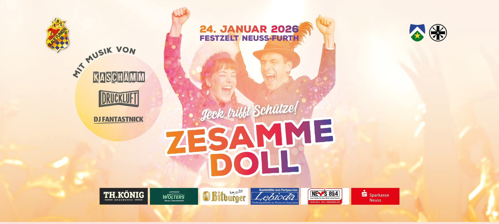 NE-WS 89.4 präsentiert: Jeck trifft Schütze - Zesamme doll