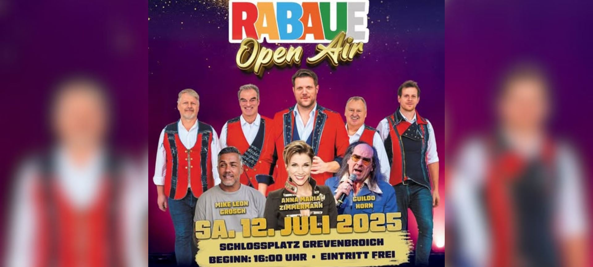 Grevenbroich feiert 50 Jahre mit XXL Rabaue Konzert
