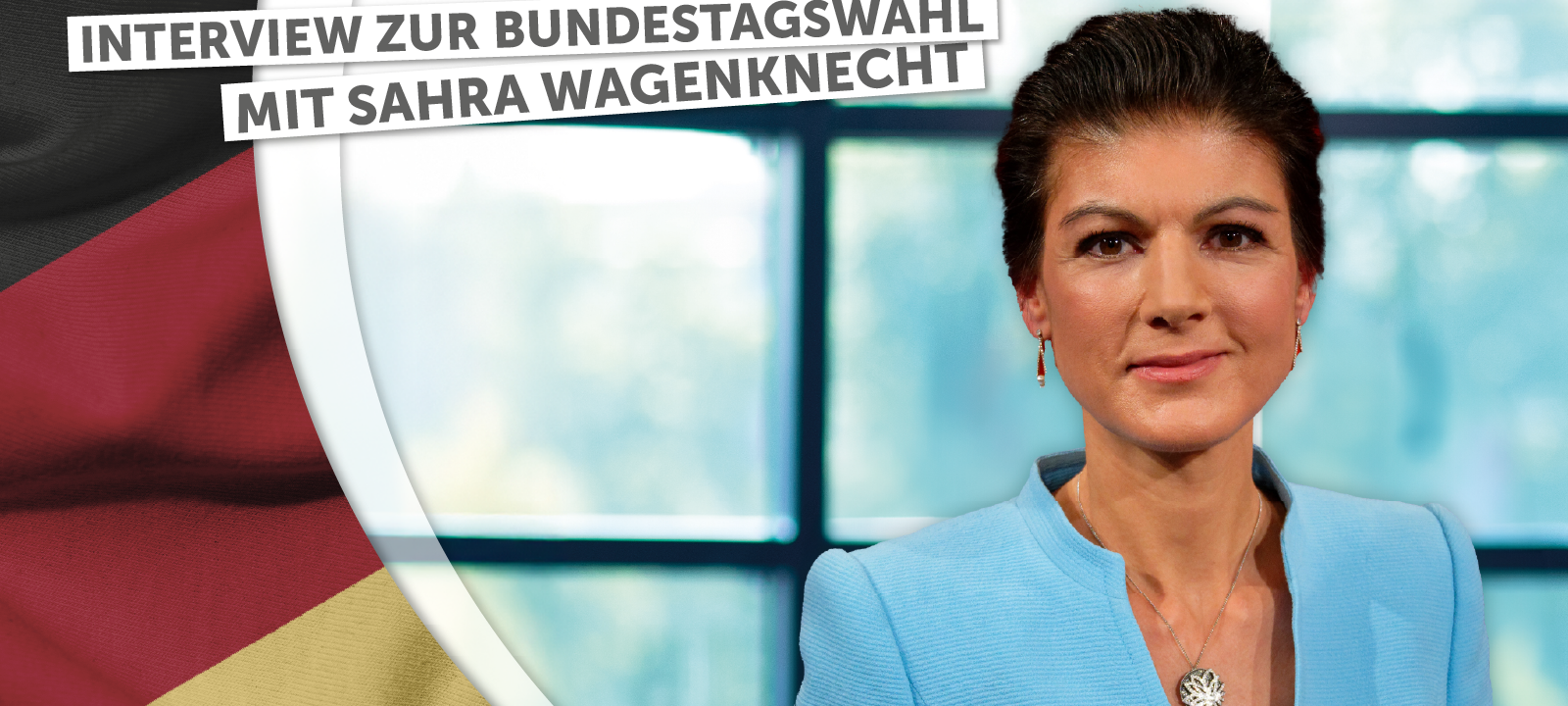 Sahra Wagenknecht (BSW-Vorsitzende) schaut lächelnd in die Kamera