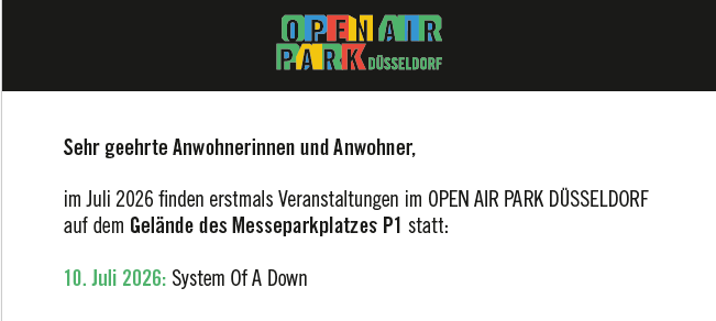Düsseldorfer Konzert-Park sorgt für Lärm in Meerbusch