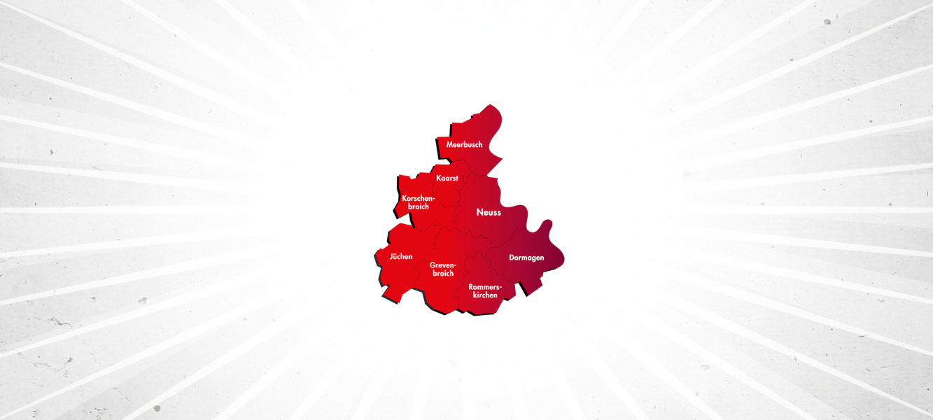 Karte Rhein-Kreis Neuss