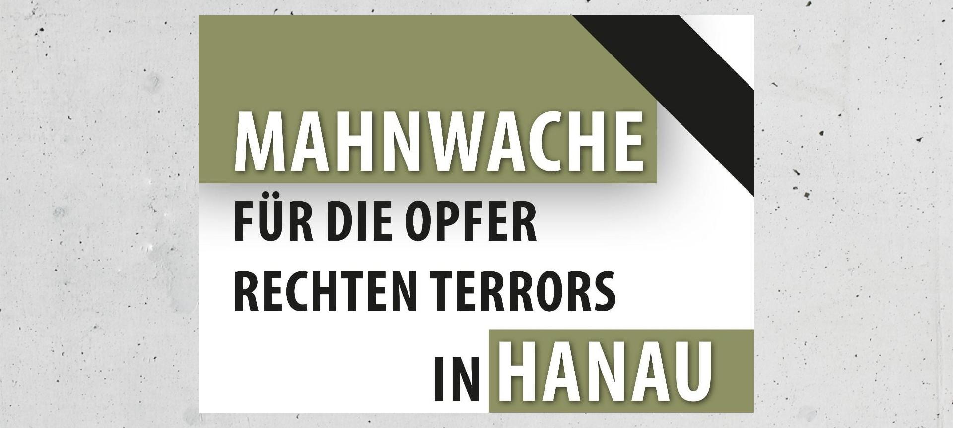Mahnwache für Hanau-Opfer